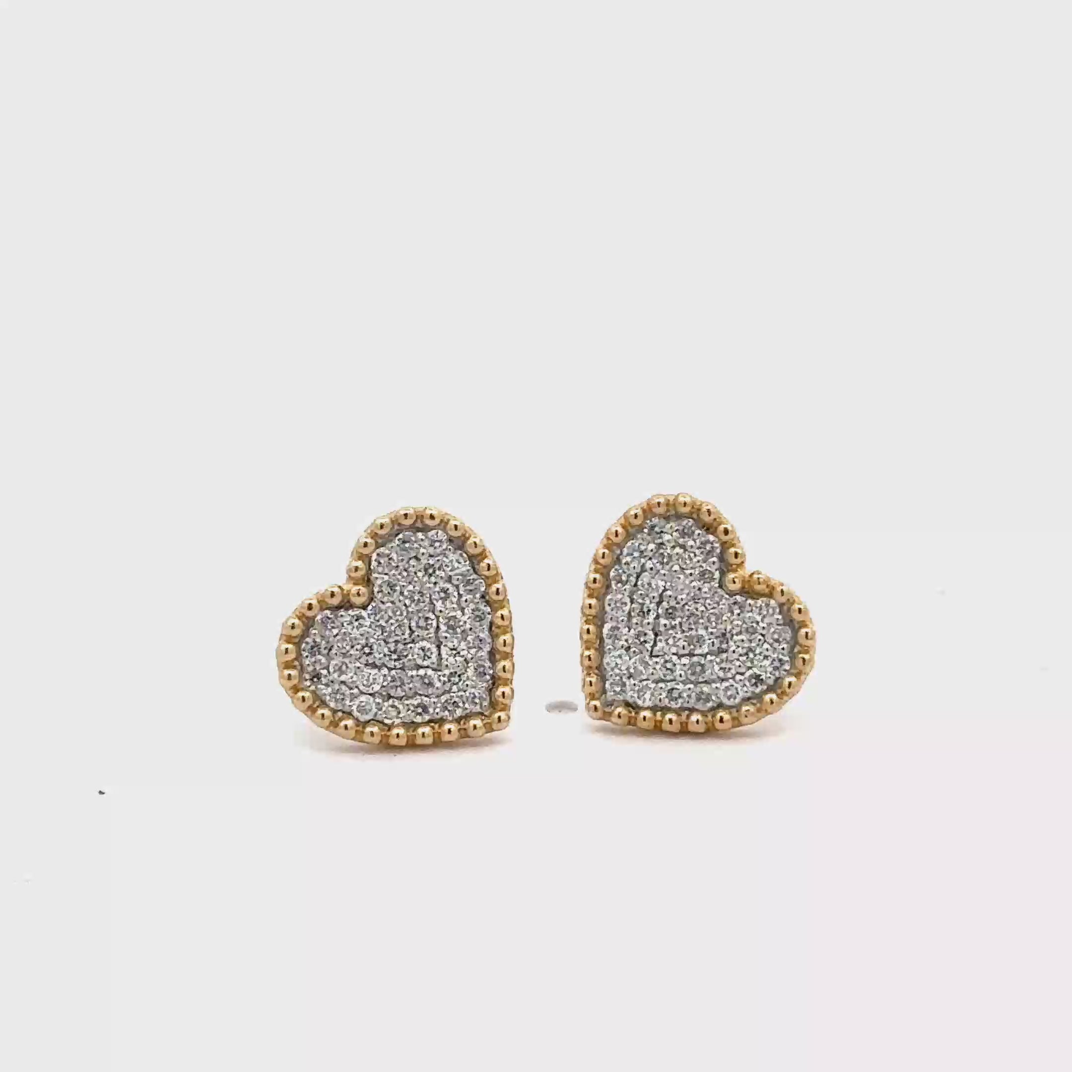 L.O.V.E. Collection Earrings Studs Heart Shape